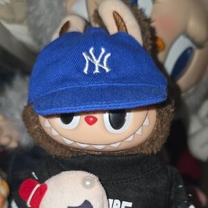 Blue Yankees Labubu Hat